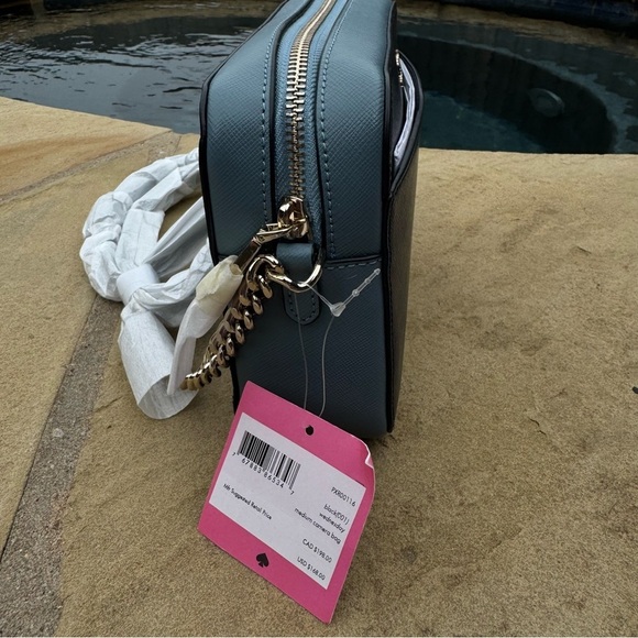Kate Spade Wednesday Medium Camera Bag in Navy and Sky Blue - Picture 12 of 12